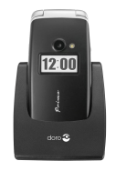 Doro Primo 413 - Clapet - SIM unique - 6,1 cm (2,4") - 2 MP - 1050 mAh - Noir
