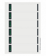 Esselte Leitz PC printable Spine Labels for standard lever arch files - Gray - Rectangle - A4 - 80 g/m² - 192 mm - 39 mm