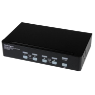 Commutateur KVM double liaison USB DVI haute résolution StarTech 4 ports