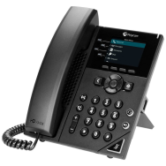 Poly 250 - Téléphone IP - Noir - Combiné filaire - In-band - 4 lignes - Numérique