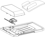 Chargeur automatique de documents HP CC434-67902 pour LaserJet couleur CM2320 noir