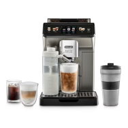 De Longhi ECAM450.86.T - Combi coffee maker - 1.8 L - Coffee beans - Built-in grinder - 1450 W - Titanium