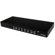 Commutateur KVM USB PS/2 8 ports avec montage en rack OSD