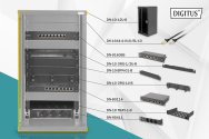 DIGITUS DN-10-SET-3-B Ensemble de rack réseau 10 pouces 12U
