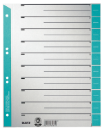 Esselte Leitz 16520030 - Numeric tab index - Cardboard - Blue - Grey - A4 - 230 g/m² - 240 mm
