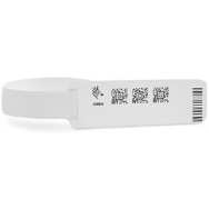 Zebra Z-Band UltraSoft - Sjukhusarmband - Vit - 15,2 cm