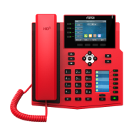 Fanvil X5U-R - Téléphone IP - Noir - Rouge - Combiné filaire - 16 lignes - 8,89 cm (3,5") - 480 x 320 pixels