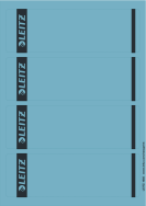 Esselte Leitz PC printable Spine Labels for standard lever arch files - Blue - Rectangle - Ring binder - Paper - 80 g/m² - 61 mm