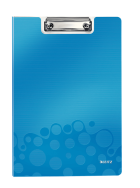 Esselte Leitz WOW Clipfolder with cover - Blue - 75 sheets - A4 - Metal - Polyfoam - 1 pockets - 230 mm
