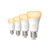 Signify Hue White 4-pack E27 - Lampe intelligente
