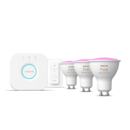 Signify Kit de démarrage Blanc & Couleur 3 x GU10