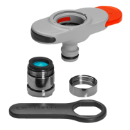 Raccord de robinet Gardena 18210-20 noir chromé
