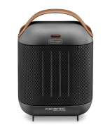 De Longhi HFX30C18.AG - Fan electric space heater - Ceramic - Indoor - Floor - Black - Grey - Rotary