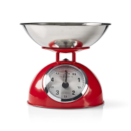 Nedis KASC110RD Balance 5 kg acier rouge