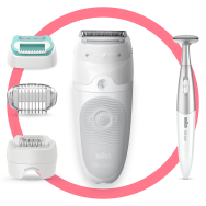 Braun Silk-épil 5 81770432 Épilateur Blanc 28 Pincettes MicroGrip