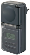 Brennenstuhl 1506706 Minuteur hebdomadaire numérique IP44 gris