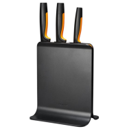 Fiskars Functional Form - Bloc à couteaux fendus - Acier inoxydable - Plastique - Acier inoxydable - Acier inoxydable - Noir - Noir - Orange