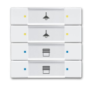 BUSCH JAEGER 6127/02-84 Blanc brillant sans vis