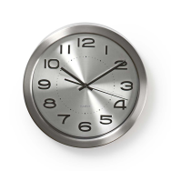 Nedis CLWA010MT30SR Horloge 30 cm Acier