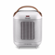 De Longhi Capsule HFX30C18.IW - Fan electric space heater - Ceramic - CE - Indoor - Desk - Floor - Table - Brown - White
