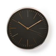Nedis CLWA013PC30BK Horloge 30 cm