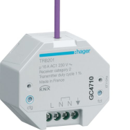 Radio de jardin KNX sortie UP 1 gang 16A quicklink TRB201