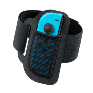 Sangle de jambe Nintendo - Sangle de jambe - Nintendo - Noir - Fibre de coton - Élasthanne - Nylon - Polyester - Nintendo Switch - Nintendo Switch Lite - Nintendo Switch OLED - 113 mm