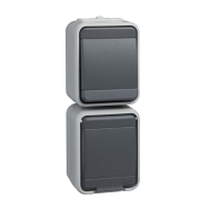 Combiné Schneider Electric 458629, vertical. AquaTop clair/gris basalte