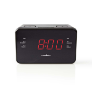 Nedis CLAR002BK Radio-réveil AM/FM