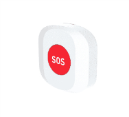 Bouton d'alarme sans fil Woox R7052 - Rouge/blanc, portée de 30 m pour une aide rapide