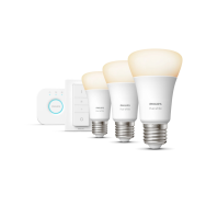 Signify Hue White Pack de démarrage 3x E27 1100 + variateur