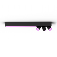 Signify Hue Centris Plafonnier 3 spots Noir