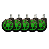LC-CASTERS-3BG : roulettes pour chaise de jeu PC, 2,4"