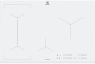 Electrolux EIV83443BW - White - Built-in - Zone induction hob - Glass-ceramic - 4 zone(s) - 4 zone(s)