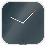 Esselte Leitz 90170089 - Quartz wall clock - Square - Black - Glass - Adults - Modern