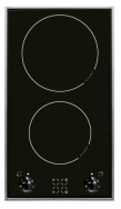 Amica KMC 13280 E Table de cuisson vitrocéramique encastrable, 2 zones, noir