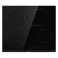 Plaque de cuisson céramique noire 4 zones Gorenje ECT643BCSC 60 cm