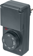 Brennenstuhl 1506120 Minuterie mécanique 24 heures IP44 noir