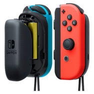 Nintendo Switch - Paire de piles AA pour Joy-Con - Ensemble - Nintendo Switch - Noir - Gris - Mat - Joy-Con Nintendo Switch - 4 pièces