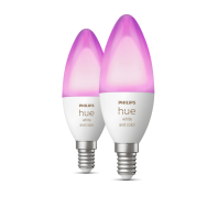 Signify Hue White Candle E14 pack de 2 - Lampe intelligente