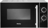 Micro-ondes Amica AMGF20M1GS avec grill, 20L, noir/argent