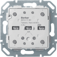 Berker 80141180 Bouton poussoir Gris IP20 21-32V 3.2cm