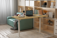 Bureau à moteur unique DIGITUS blanc