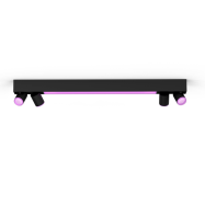 Signify Hue Centris Plafonnier 4 spots Noir