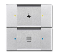BUSCH JAEGER 6126/02-83 - Aluminium - Silver - Glossy - Screwless - Busch-Jaeger - 6120-0-0071 6120-0-0074 6310-0-0059 6310-0-0060 6900-0-1703 - CE