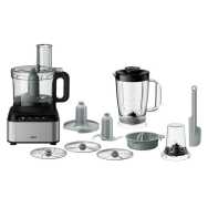 Braun FP 3233 SI Robot culinaire 2,1 L Noir/Acier inoxydable