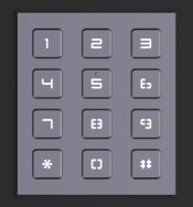 Clavier Hikvision DS-KD-KP pour système d'interphone