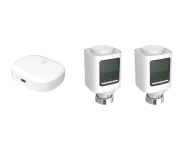 Woox R7067 Vanne thermostatique - Zigbee, fonctionnement silencieux, pack de 3 pour le contrôle de zone