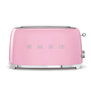 SMEG TSF02PKEU Grille-pain 4 tranches 1500W Rose
