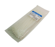 LogiLink KAB0003 Attaches de câble 200x2,5 mm, paquet de 100, blanc
